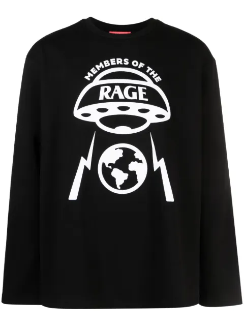MEMBERS OF THE RAGE illustration-print cotton sweatshirt Black MTFW23TT0736