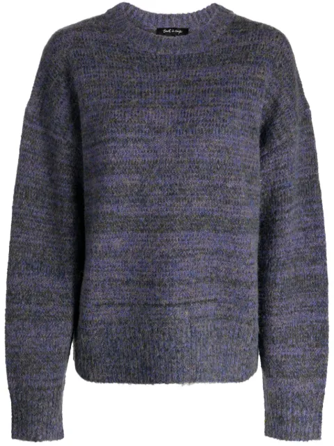 tout a coup stripe-print jumper Purple S332AW3