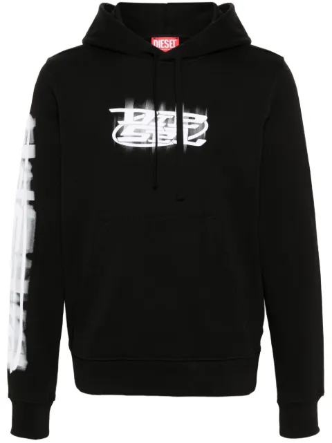 Diesel S-Ginn-Hood-N cotton hoodie Black A122730GEAD