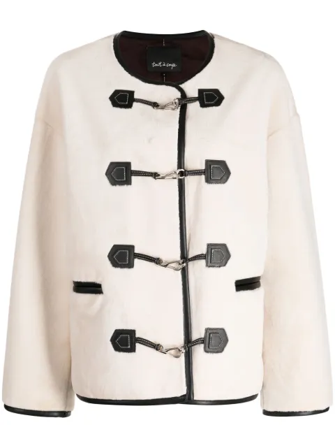 tout a coup hook-fastening jacket Neutrals S140AW3