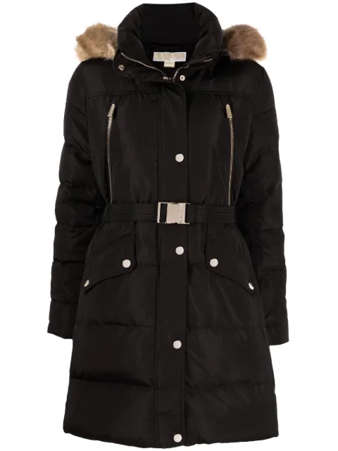 Michael Michael Kors belted puffer coat Black M825164CKA