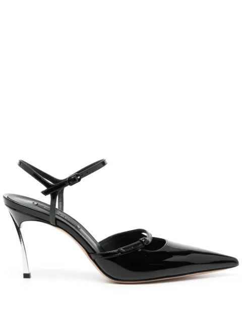 Casadei 90mm patent leather pumps Black 1H992X080MC1313