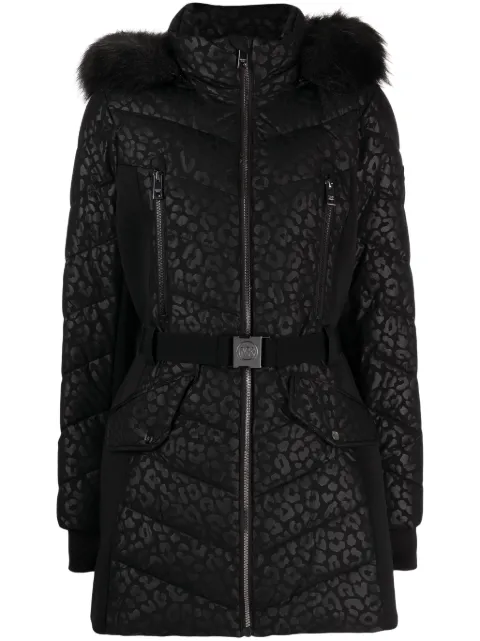 Michael Michael Kors leopard-print puffer coat Black A421753CKA