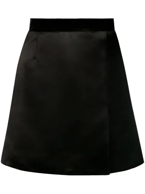 Nina Ricci A-line satin skirt Black 24PCJU006PL0450U9000
