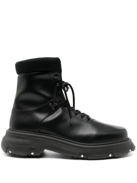 PHILEO Atlas lace-up ankle boots Black PHI03SH106