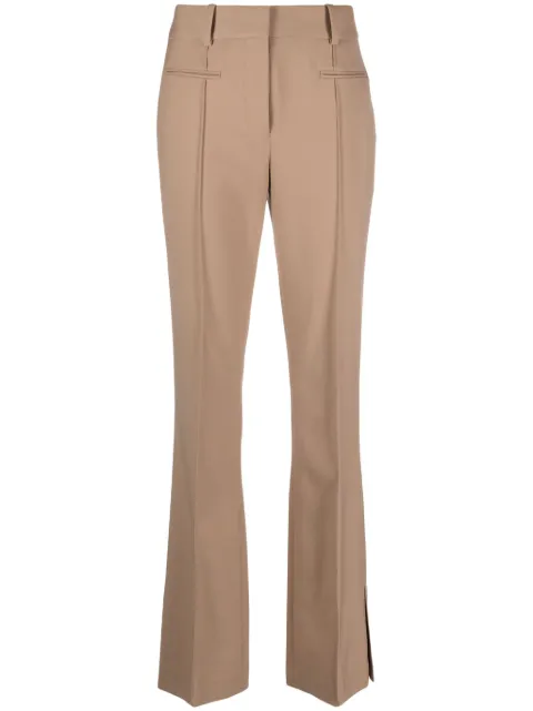 Helmut Lang flared tailored trousers Brown N10HW204