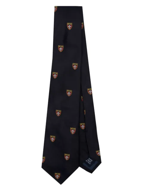 Polo Ralph Lauren club-embroidered silk tie Blue 712880958003