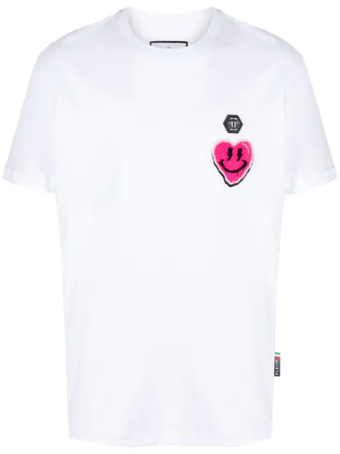 Philipp Plein graphic-print cotton T-shirt White MTK6974PJY002N