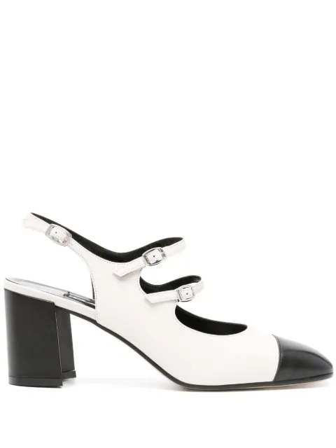 Carel Paris Peche 60mm leather pumps White PAPAYA332160