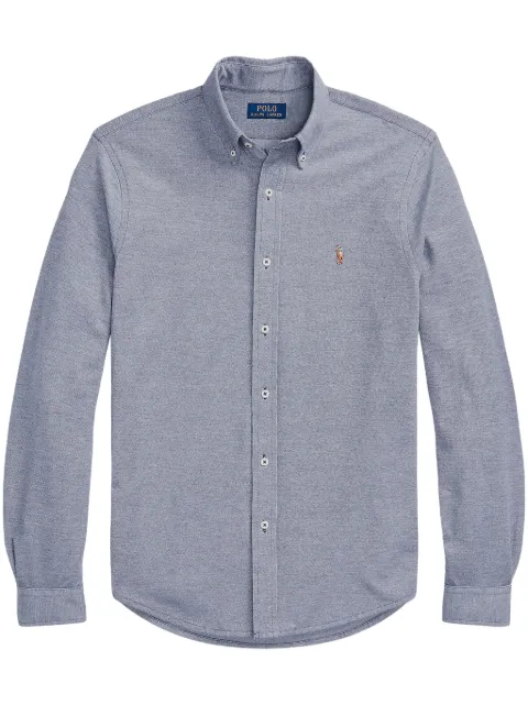 Polo Ralph Lauren Polo Pony-embroidered cotton shirt Blue 710932545003
