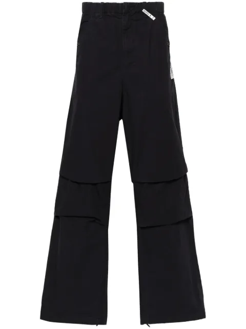 Maison MIHARA YASUHIRO wide-leg cotton trousers Blue J11PT042