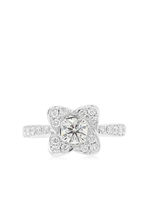 HYT Jewelry 18kt white gold diamond ring White R08HR