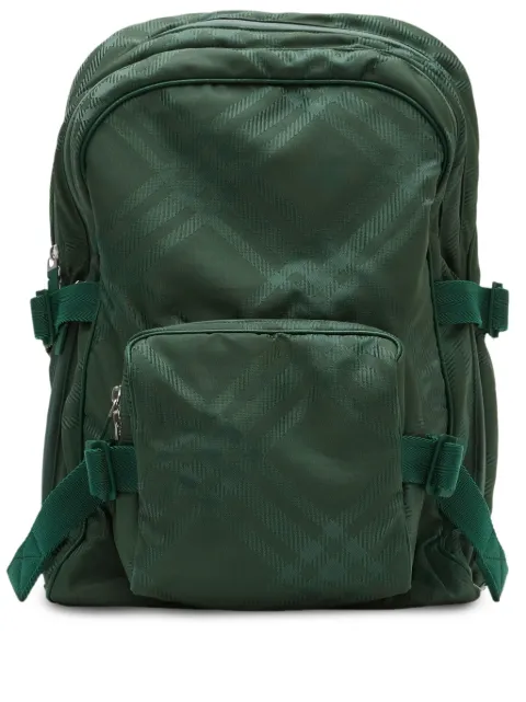 Burberry jacquard Check backpack Green 8080841
