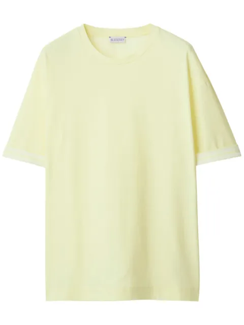 Burberry EKD-print cotton T-shirt Yellow 8083628
