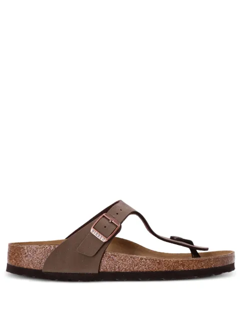 Birkenstock Gizeh slip-on leather sandals Brown 0043753