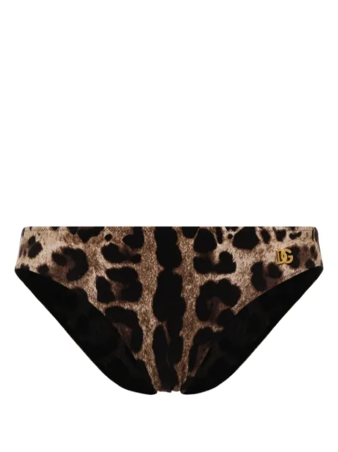 Dolce & Gabbana leopard-print bikini bottoms Black O2A03JONO11