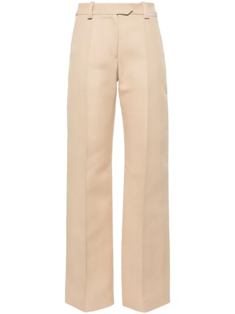 Aleksandre Akhalkatsishvili low-rise straight trousers Neutrals AASS24PAPVBG08
