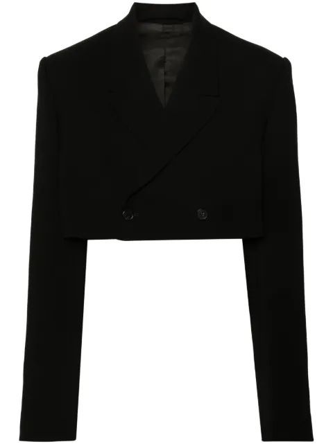 WARDROBE.NYC cropped blazer Black W4076PC