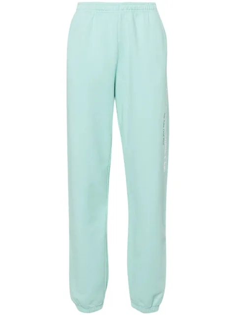 Sporty & Rich logo-print cotton track pants Blue SW871AQ3