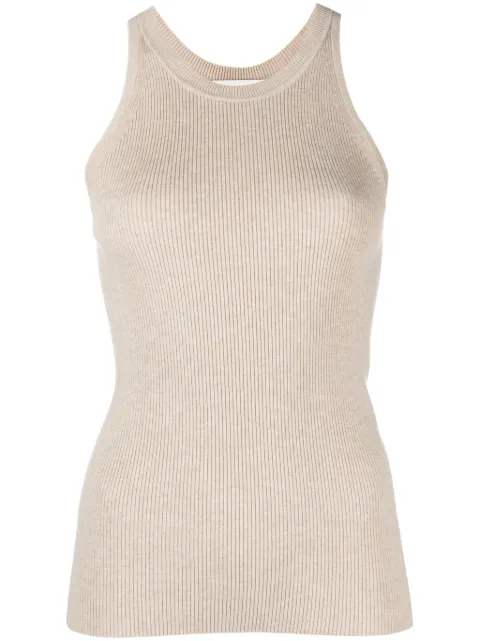 ISABEL MARANT Merry ribbed tank top Neutrals PU0092FAB1L05I