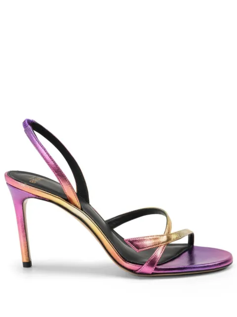 Alexandre Birman Tita 85mm gradient leather sandals Yellow B060360001