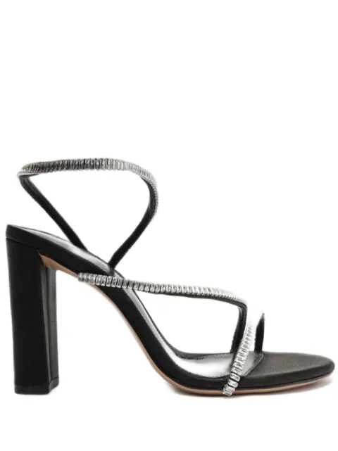 Alexandre Birman Polly Zircone 85 leather sandals Black B359790005