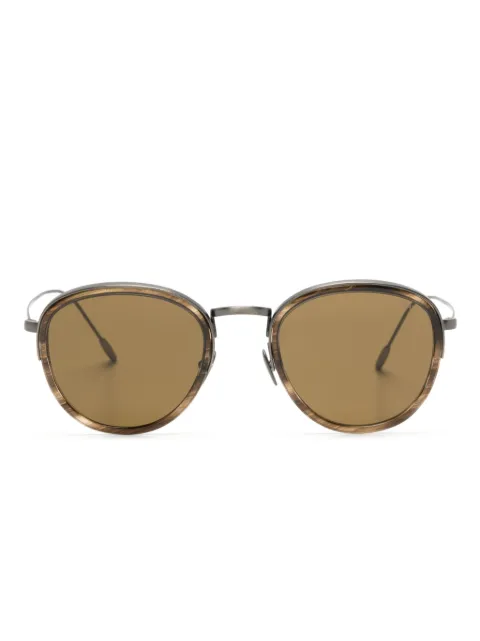 Giorgio Armani tortoiseshell effect oval-frame sunglasses Grey AR6068