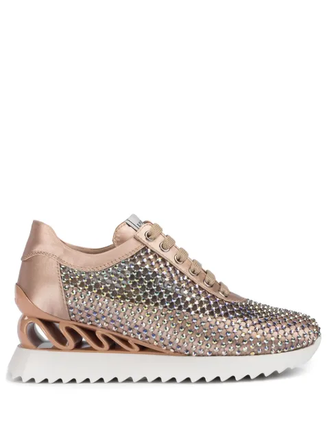 Le Silla Gilda 60mm crystal-embellished sneakers Pink 6808B040ZLPPSAS