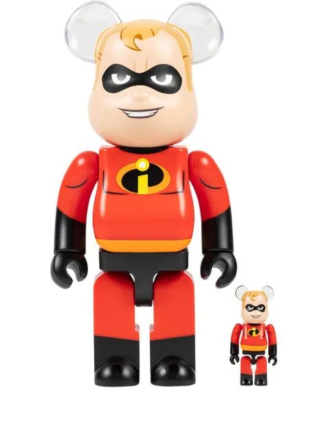 MEDICOM TOY x Disney Pixar Mr. Incredible BE@RBRICK 100% and 400% figure set Red MEDI2960