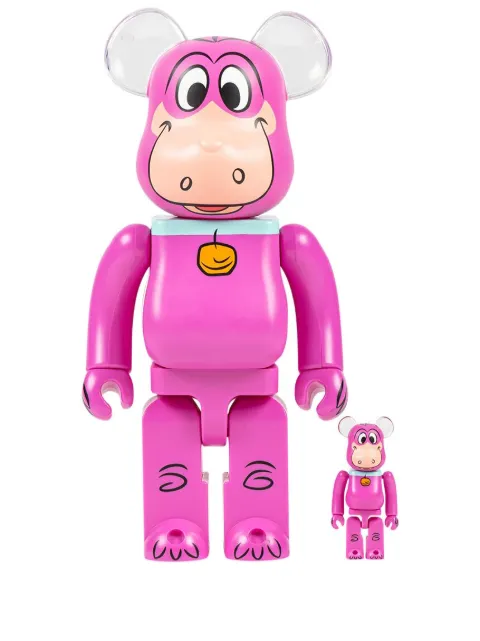 MEDICOM TOY x The Flintstones Dino BE@RBRICK 100% and 400% figure set Pink MEDI2955
