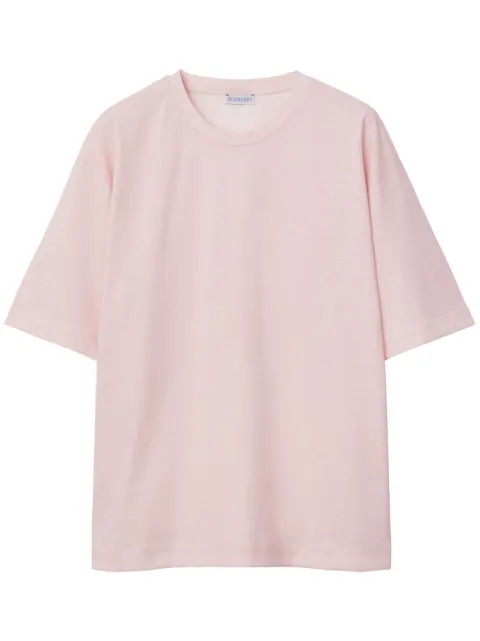 Burberry EKD-print cotton T-shirt Pink 8083599