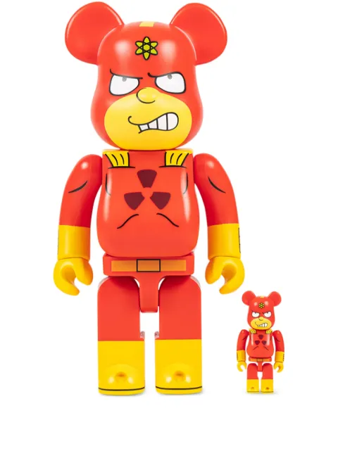 MEDICOM TOY x The Simpsons Radioactive Man BE@RBRICK 100% and 400% figure set Red MEDI2961