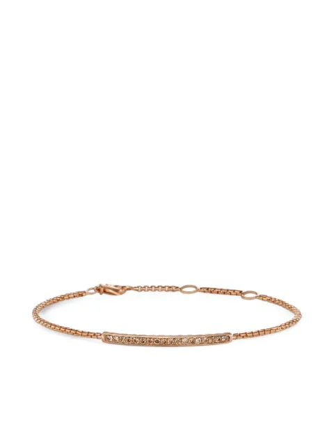 David Yurman 18kt rose gold Petite Pavé Bar diamond bracelet (1.7mm) Gold B17574D8RACD
