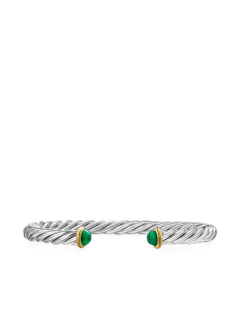 David Yurman 14kt yellow gold and sterling silver Cable cuff bracelet (6mm) Silver B35127MS4BGO