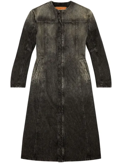 Diesel De-Sy-S collarless denim coat Black A130680GHAA
