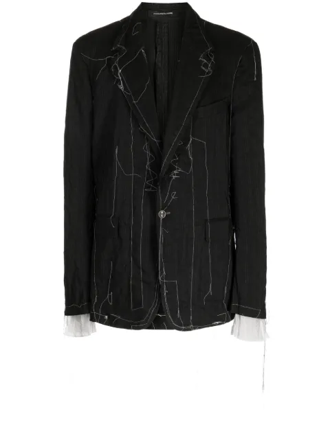 Nicolas Andreas Taralis Taralis single-breasted blazer Black HVT10074012
