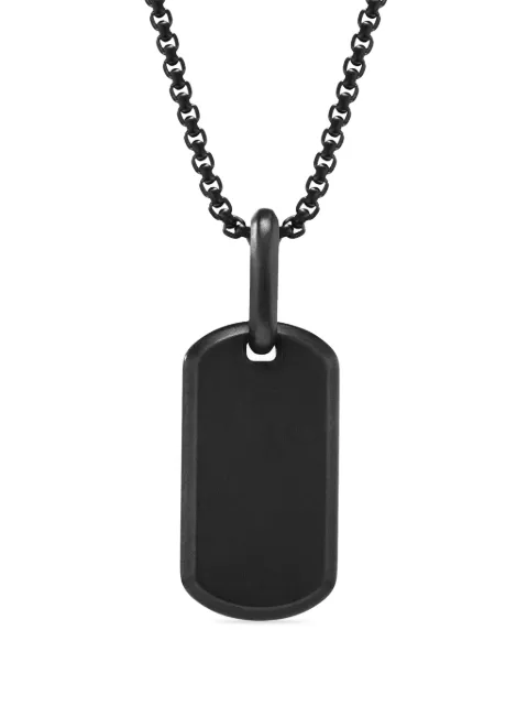 David Yurman Chevron tag (21mm) Black D35090MBB