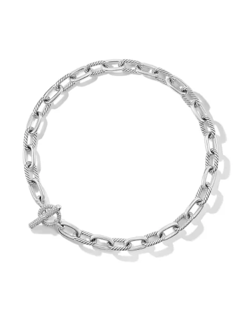 David Yurman sterling silver DY Madison diamond necklace (11mm) Silver N18266DSSADI20