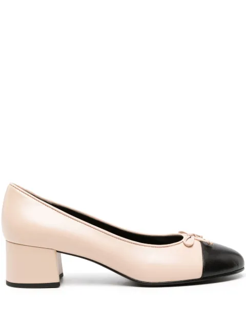 Tory Burch Cap-Toe 45mm leather pumps Pink 154515