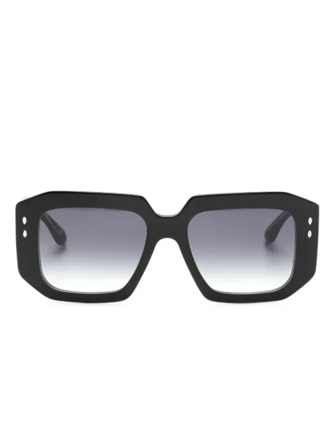 Isabel Marant Eyewear logo-print square-frame sunglasses Black IM0143S