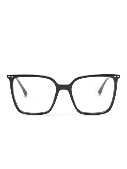 Isabel Marant Eyewear logo-print square-frame glasses Black IM0142