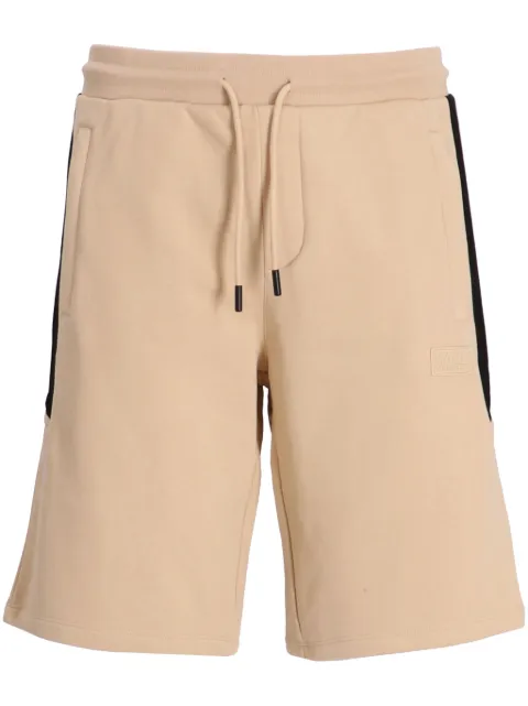Karl Lagerfeld logo-patch drawstring shorts Neutrals 705414533910