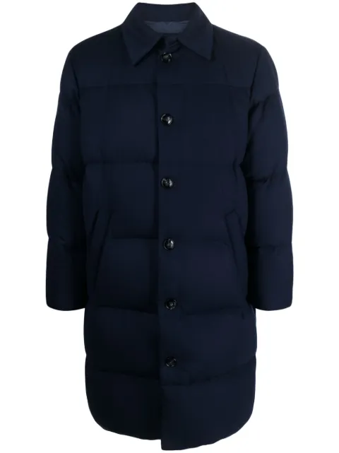 Kiton padded cashmere-blend coat Blue UW1554YC40220