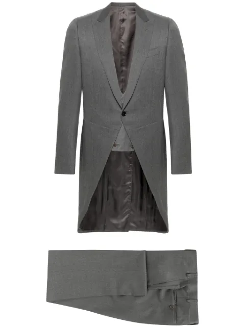 Canali single-breasted wool suit Grey AS1032722