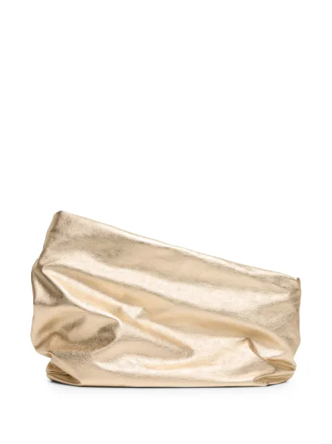 Marsèll Fantasmino asymmetric leather clutch Gold MB0442084