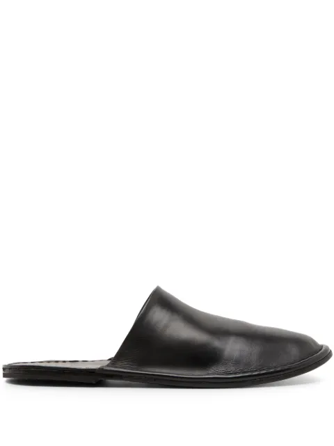 Marsèll Filo round-toe leather slippers Black MM4632093666