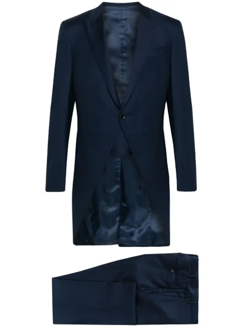 Canali single-breasted wool suit Blue AS1031532