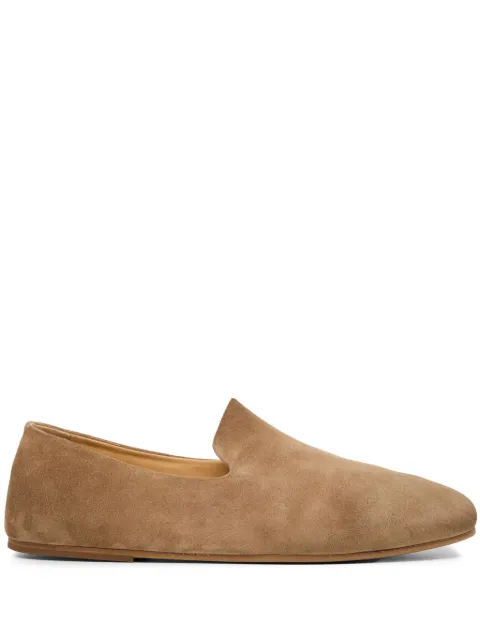 Marsèll Steccoblocco round-toe suede loafers Neutrals MM4675186310