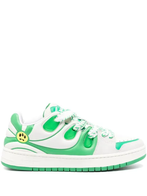 BARROW Ollie panelled leather sneakers White F3BWUASN172