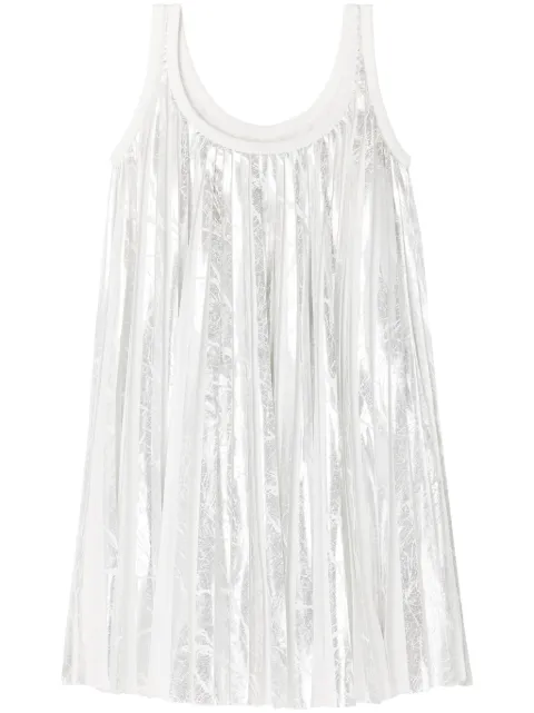 AZ FACTORY Josephine pleated midi dress White 23DRS227PL4